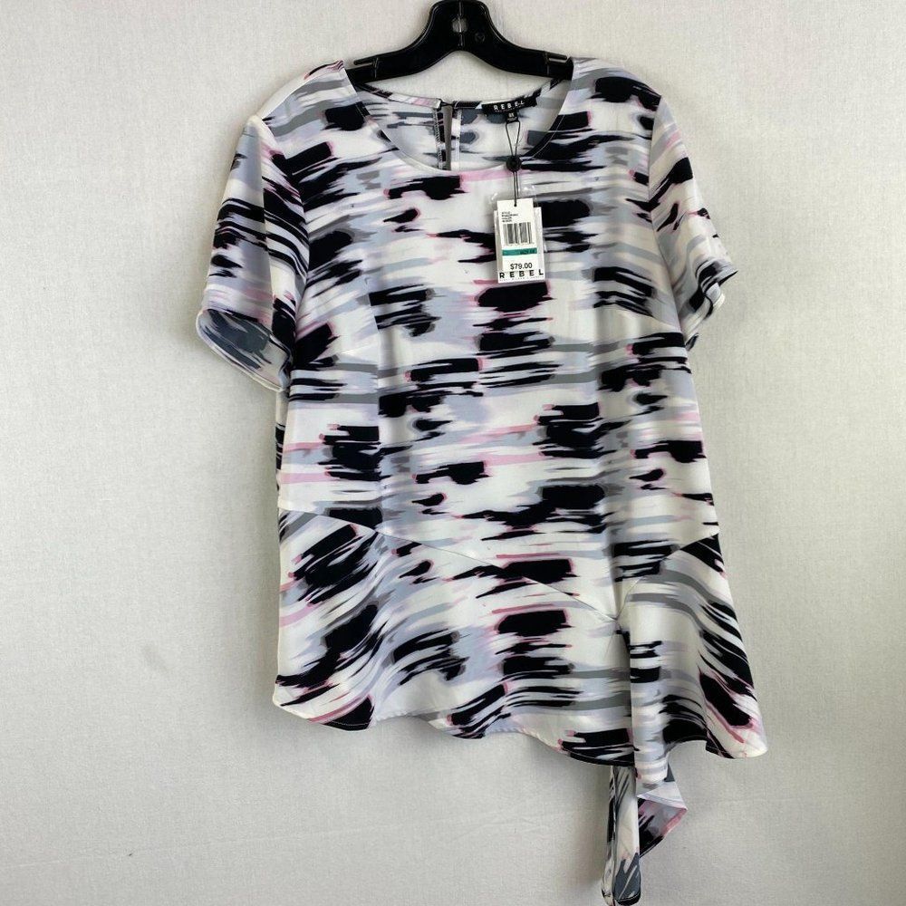 REBEL Pattern Print Blouse NWT